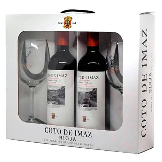 Pack - Estuche Coto de Imaz 2 botellas + 2 copas