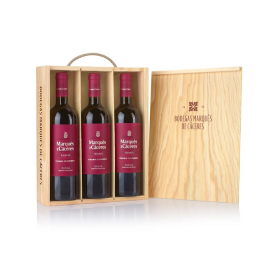 Pack - Estuche 3 botellas Marque de Cáceres Crianza
